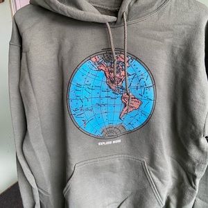 Explore More- olive green hoodie (unisex)